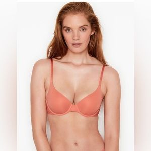 🌺 Victoria’s Secret Size 36B Orange Lined Demi Bra